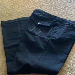Cache, jeans, black, size 14